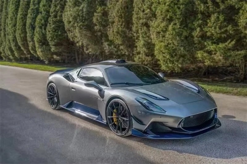 7D Style Carbon Fiber Front Lip Bumper Spoiler for  MC20 Body Kit